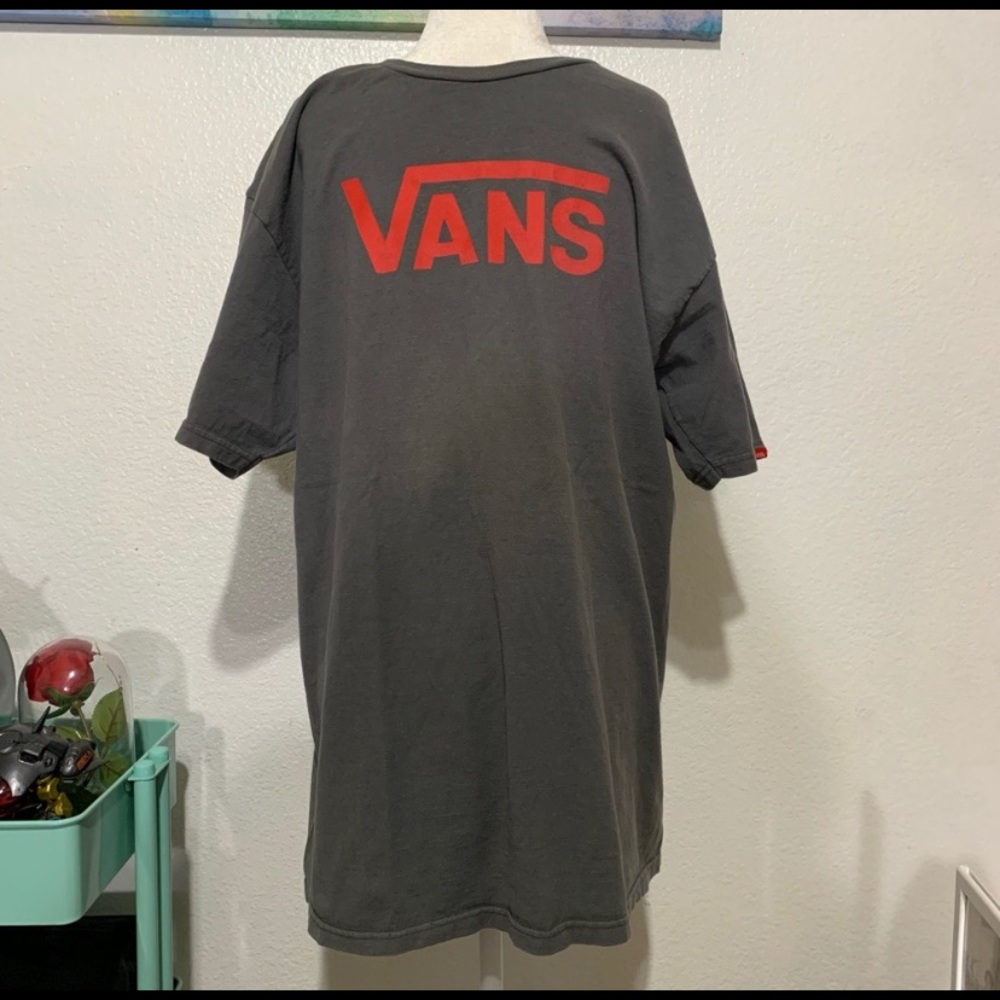 Grey and Orange/Red Vans Shirt
